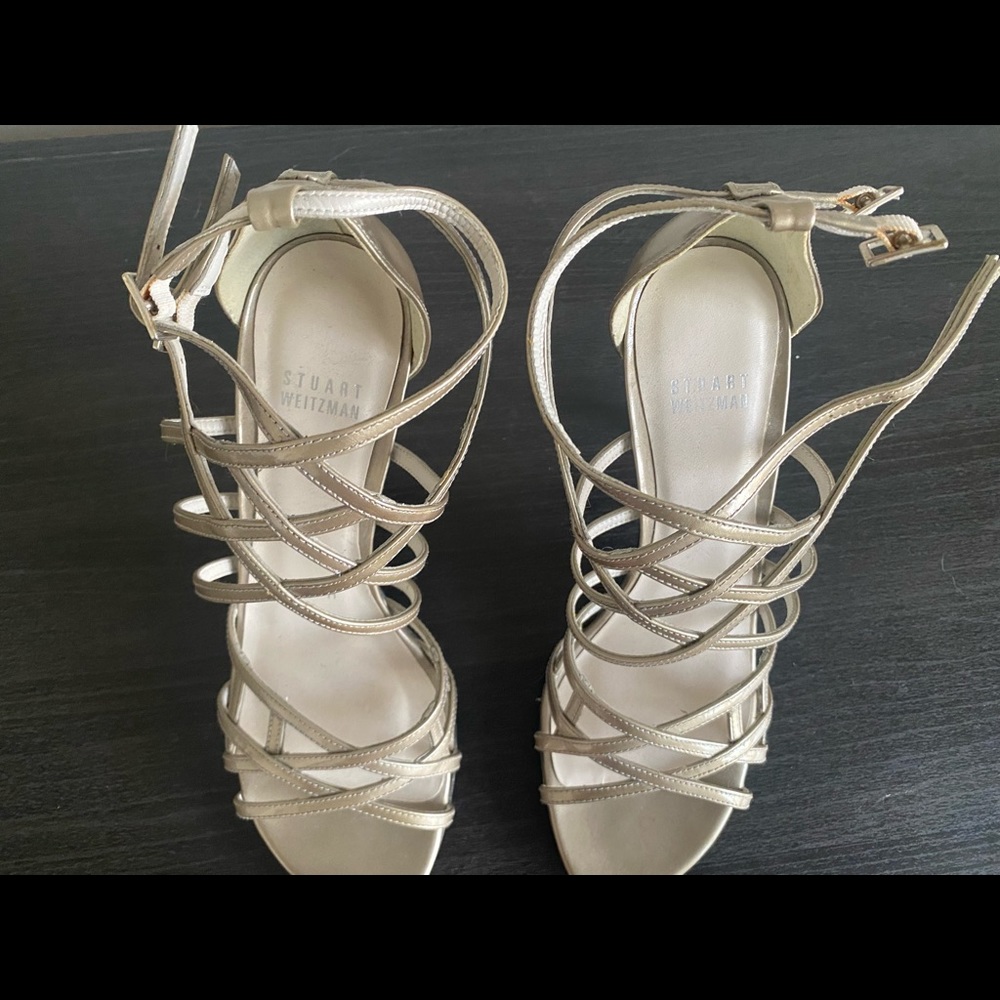 Stuart Weitzman Silver Heels